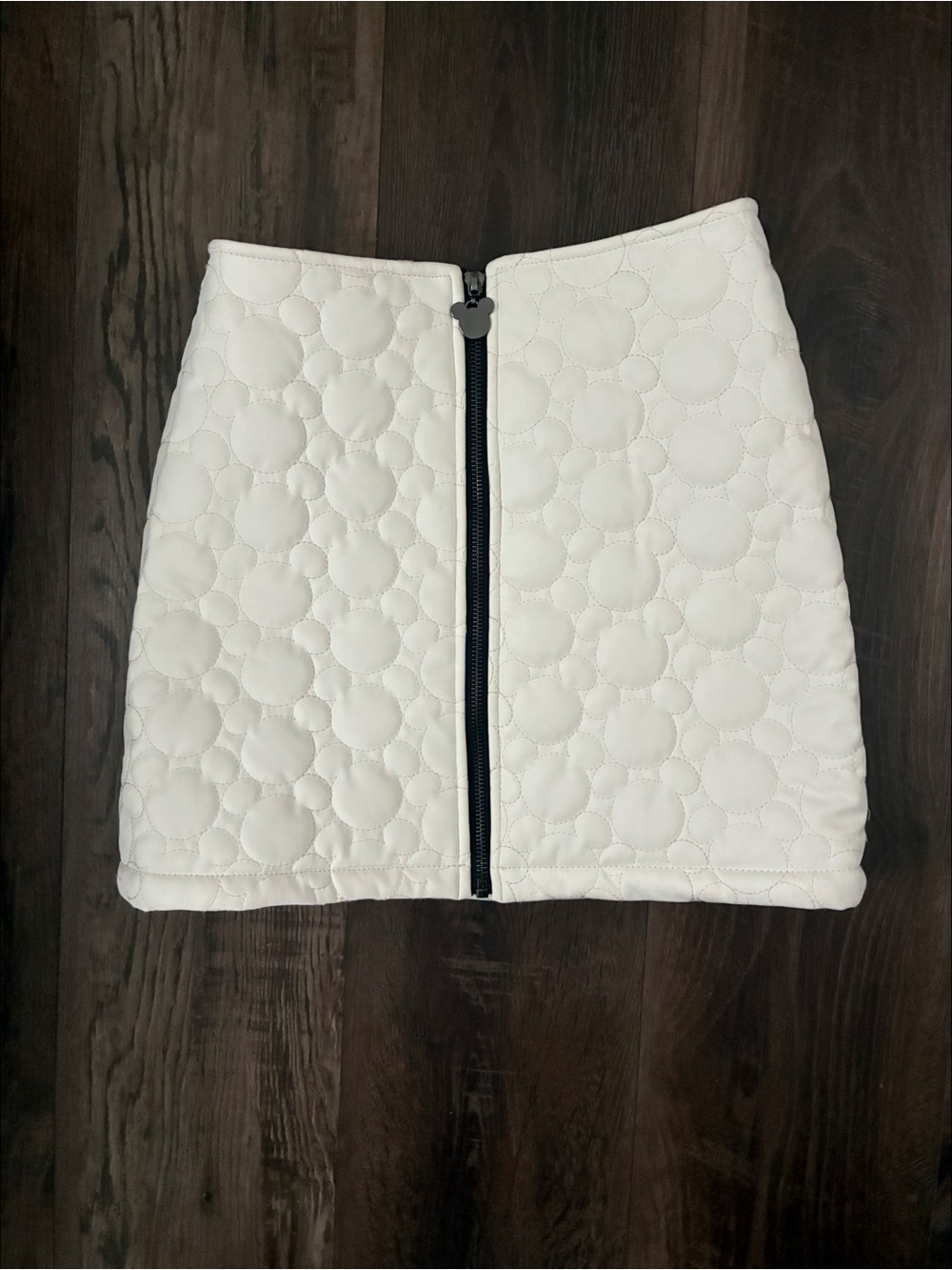Disney x Forever 21 Mickey Mouse White Quilted Mini Skirt